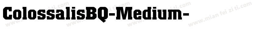 ColossalisBQ-Medium字体转换