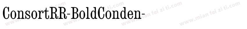ConsortRR-BoldConden字体转换