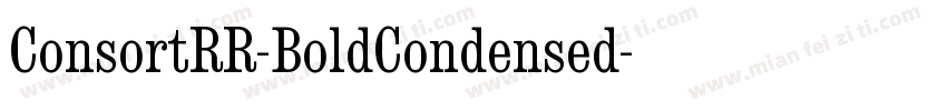 ConsortRR-BoldCondensed字体转换