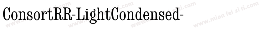 ConsortRR-LightCondensed字体转换