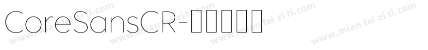 CoreSansCR字体转换