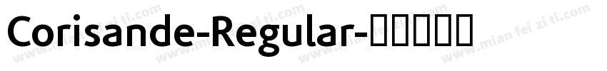 Corisande-Regular字体转换