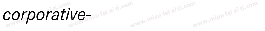 corporative字体转换