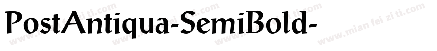 PostAntiqua-SemiBold字体转换