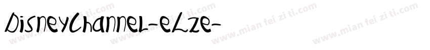 DisneyChannel-eLze字体转换