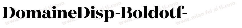 DomaineDisp-Boldotf字体转换