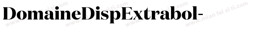 DomaineDispExtrabol字体转换