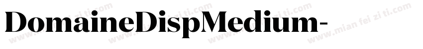 DomaineDispMedium字体转换
