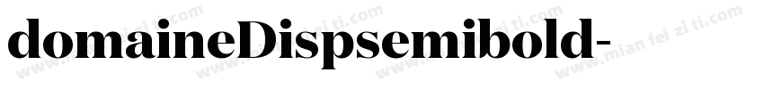 domaineDispsemibold字体转换