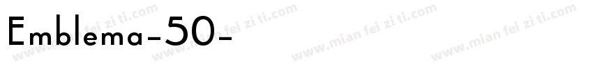 Emblema-50字体转换