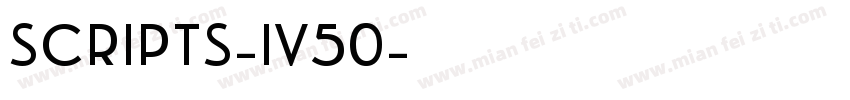 SCRIPTS-IV50字体转换