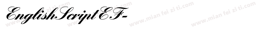 EnglishScriptEF字体转换