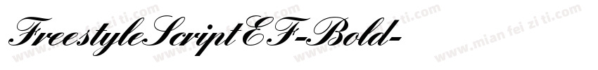 FreestyleScriptEF-Bold字体转换