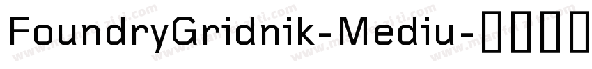 FoundryGridnik-Mediu字体转换