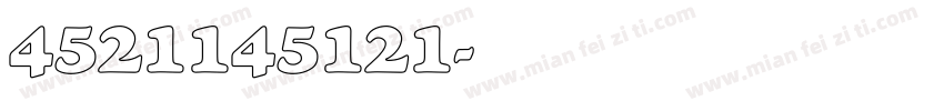 4521145121字体转换