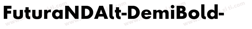 FuturaNDAlt-DemiBold字体转换