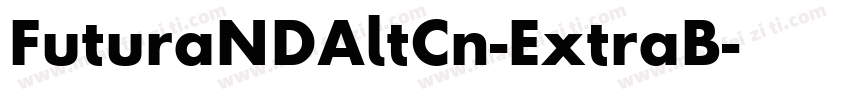 FuturaNDAltCn-ExtraB字体转换