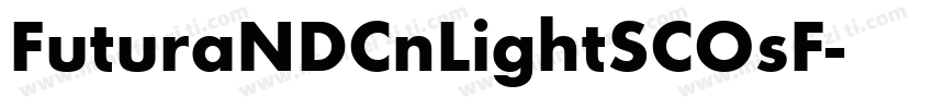 FuturaNDCnLightSCOsF字体转换