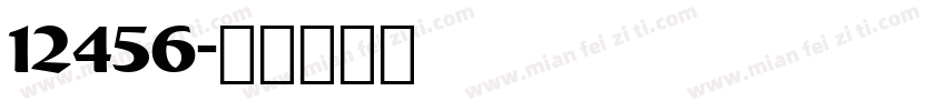 12456字体转换