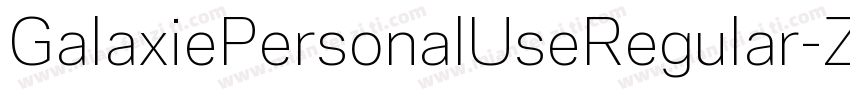 GalaxiePersonalUseRegular-ZVEXZ字体转换