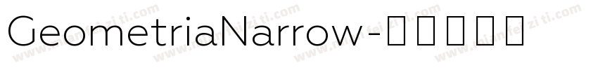 GeometriaNarrow字体转换