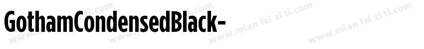 GothamCondensedBlack字体转换