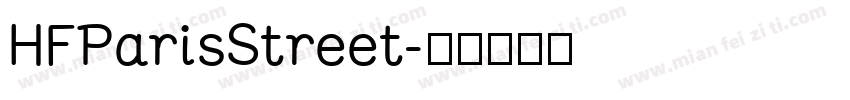 HFParisStreet字体转换