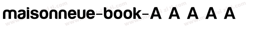 maisonneue-book字体转换