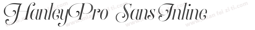 HanleyPro-SansInline字体转换