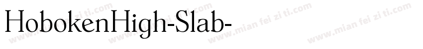 HobokenHigh-Slab字体转换