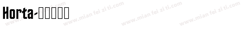 Horta字体转换