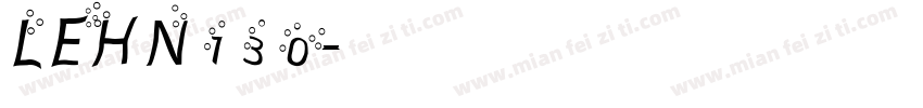 LEHN130字体转换