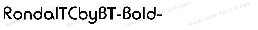 RondaITCbyBT-Bold字体转换