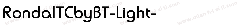 RondaITCbyBT-Light字体转换