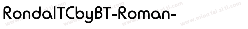 RondaITCbyBT-Roman字体转换
