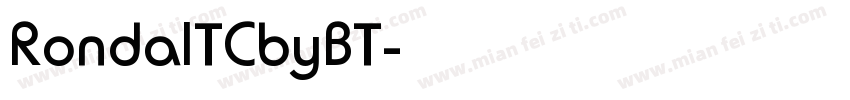 RondaITCbyBT字体转换