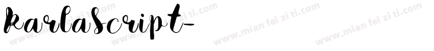 KarlaScript字体转换