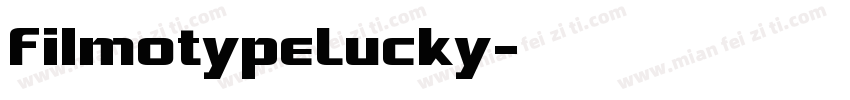FilmotypeLucky字体转换