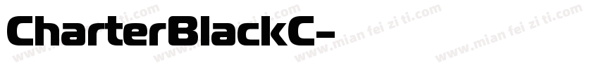 CharterBlackC字体转换