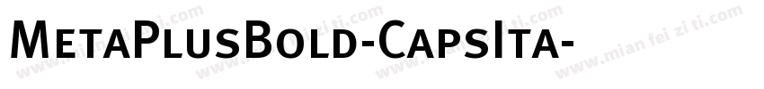 MetaPlusBold-CapsIta字体转换