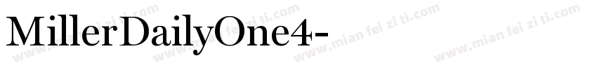 MillerDailyOne4字体转换