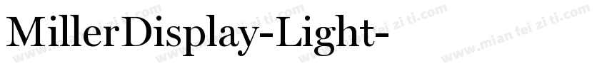 MillerDisplay-Light字体转换