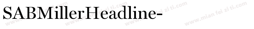 SABMillerHeadline字体转换