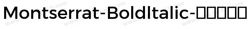 Montserrat-Boldltalic字体转换