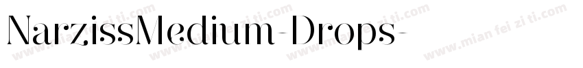 NarzissMedium-Drops字体转换