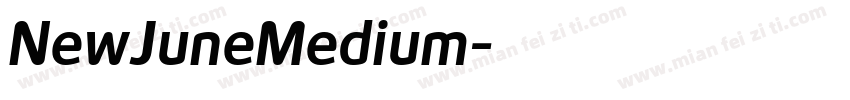 NewJuneMedium字体转换