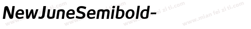 NewJuneSemibold字体转换