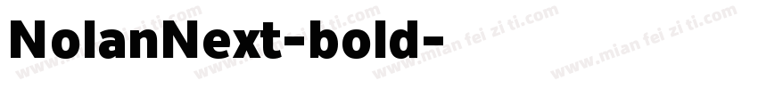NolanNext-bold字体转换