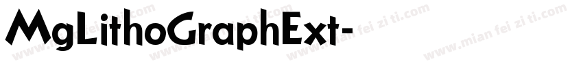 MgLithoGraphExt字体转换