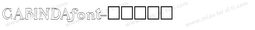CABINDAfont字体转换